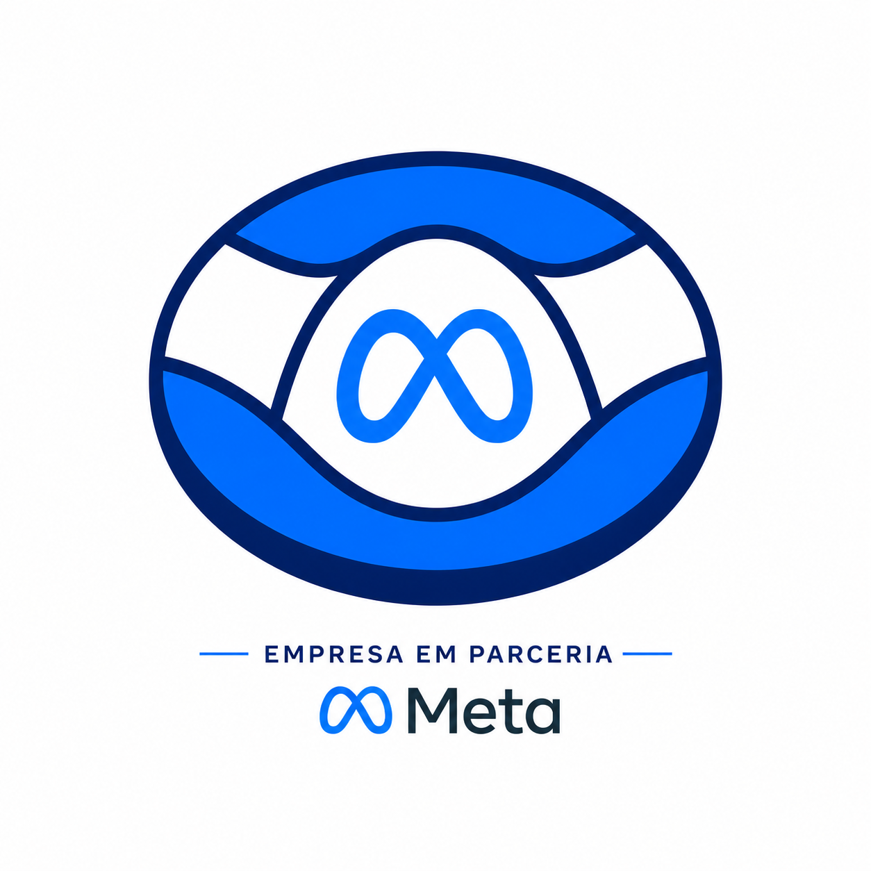 Selo Empresa em Parceria oficial com a Meta